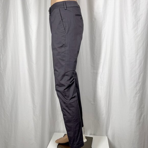 Express Men 30WX32L Purple Gray Stretch Casual Cotton Blend Slim Fit Chino Pants - Picture 4 of 8